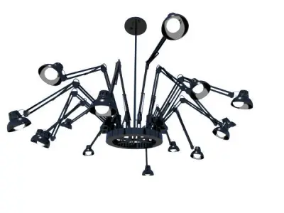 Desk Lamp Chandelier 3D model