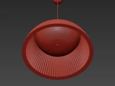 UMBRELLA gold pendant light 3D model