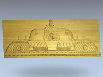 3D Model of Ornamental Architectural Relief 3D print model