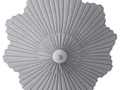 Mini Venetian Star Shaped Ceiling Fixture Contemporary 3D model