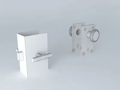 Lock sets doorknobs Free 3D model