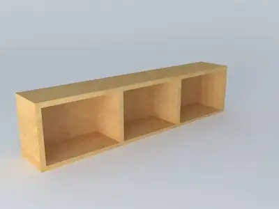 Open Shelf DOORS HZO 4 17 BRW Milano Oak 3D model