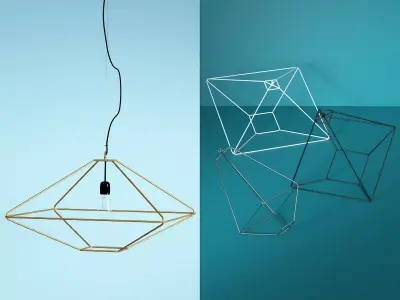 ConTradition pendant light hanging from wire 3D model