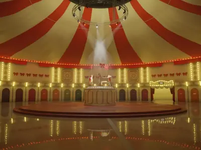 Squid Game Mingle Carousel Map 3D model