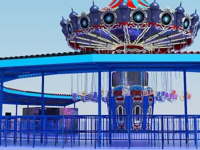 Chair Swing Ride 3D model