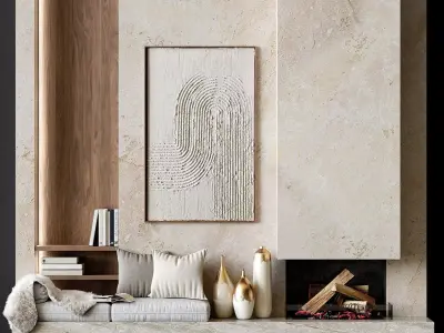 Fireplace 3D model 3