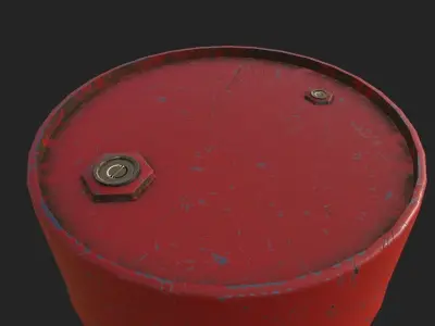 Realistic Barrel Free low-poly 3D model