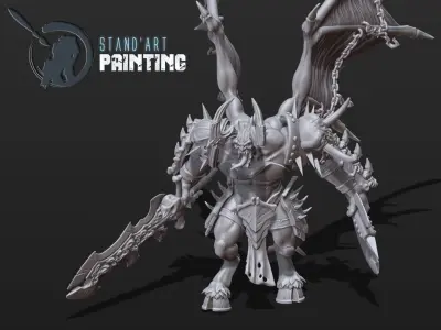 Hellbringer demon holding sword 3D model