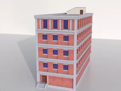 city building Low-poly 3D model purchase