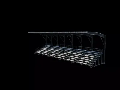 Stadium tribune 3D model