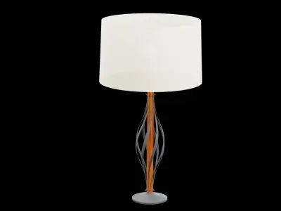 Bed Side Table Lamp Low-poly 3D model buy