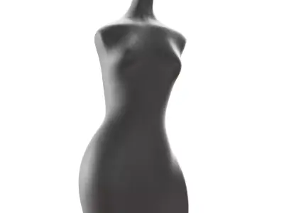 Abstract sculpture of a woman 3D model purchase