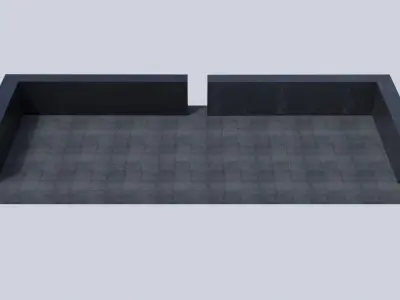 Outdoor Patio Base Free low-poly 3D model