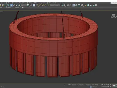 Solaris 500 Pendant by CTO Lighting Low-poly 3D model
