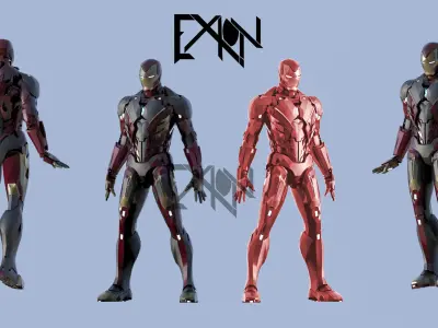 Iron Man MK00 Stealth Armor 3D model