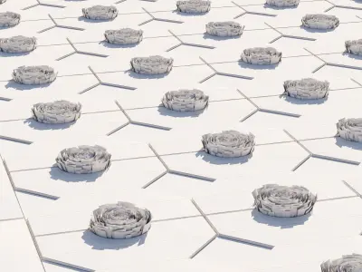 Decorative floor 01 Low-poly 3D model