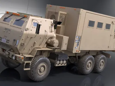  Armored Mobile Command Center Truck Simplified 