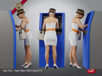 Casual Female A CC 21 30 009 3D model