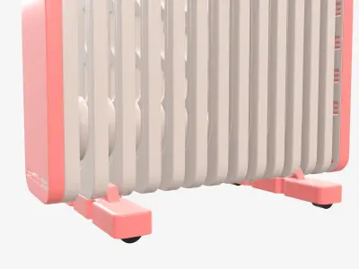 Electric heater radiator vertical  3D model