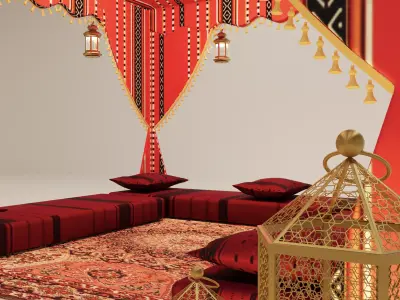 Arabic Tent 3D model