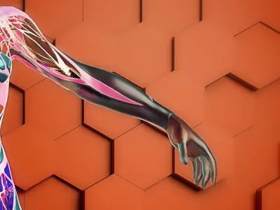 Sci Fi Humanoid Robot Character  3D model