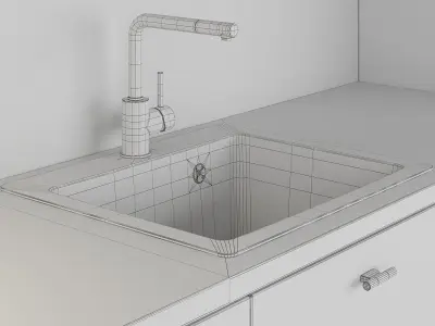 Kitchen 43 3D model purchase