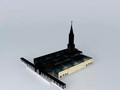 LDS. Templo Mormon,Toronto Ontario 44th.operating Temple Free 3D model