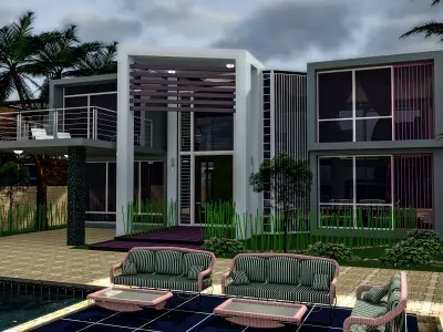 Beach house  3D model