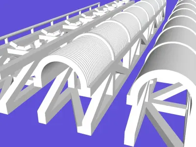 Mining Conveyor HO and N 3D Print 3D print model