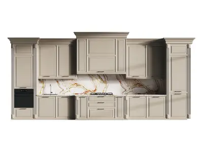 Modern kitchen 17 3D model