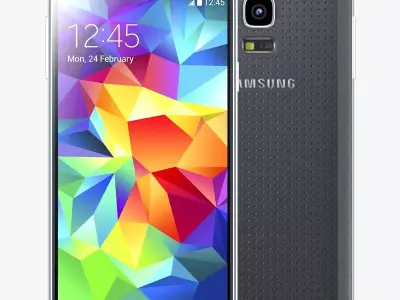 Samsung Galaxy S5 mini Charcoal Black 3D model