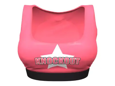 Female Hot Pink Tank Top Low-poly 3D model