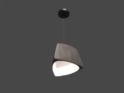 Concrete Lamp Free 3D model