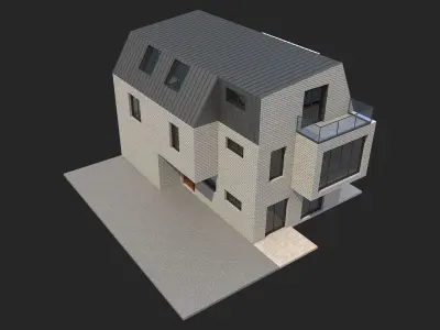 Brick House 10 3D model