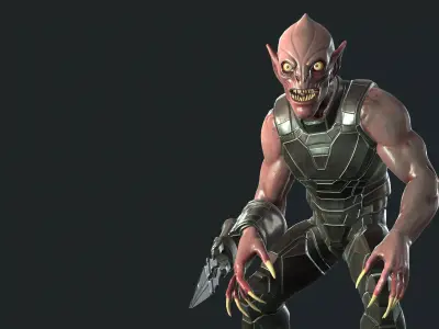 GraveStalker1 Low-poly 3D model