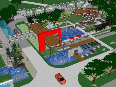 Sketchup Plaza 195 3D model