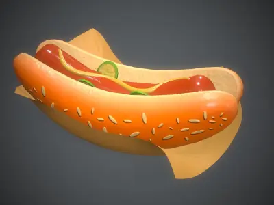 Stylized Hot Dog