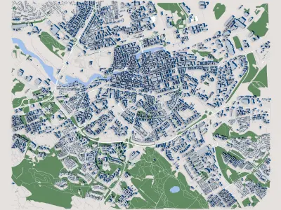 Norrkoping City Sweden 3D model