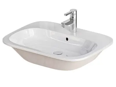White Ceramic Sink 3D model