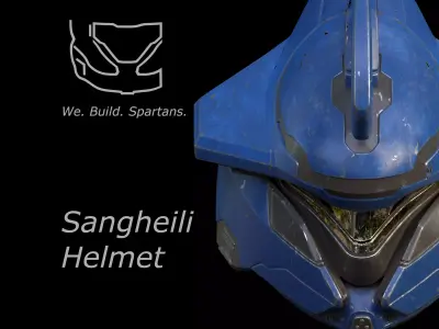 Sangheili helmet 3d print file 3D print model