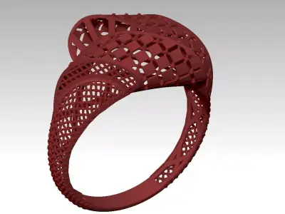 light weight ring  STL file  ready for print 3D print model 3D print model