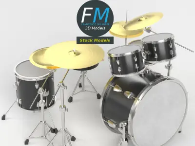Drum kit 3D model