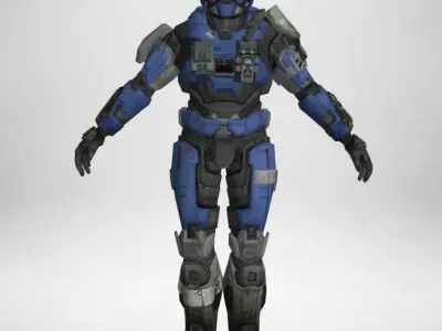 Gameready Character - 01 Low-poly 3D model