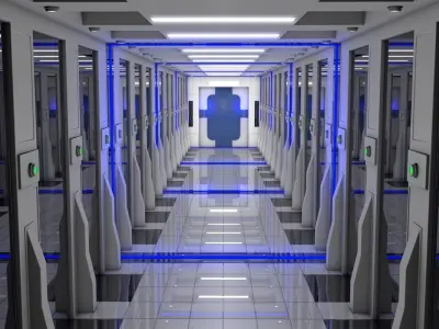 Sci Fi Corridor  3D model