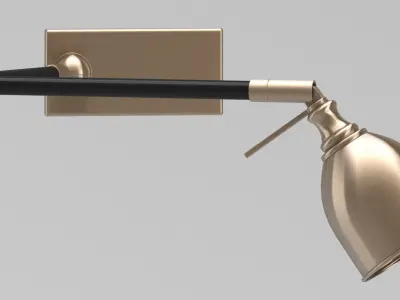 Valerio Swing Arm Wall Light 3D model