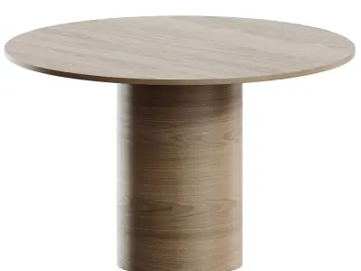 Downtown Chair and Tulip Dining Table 3D model