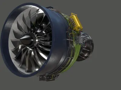  Airliner Jet Engine 