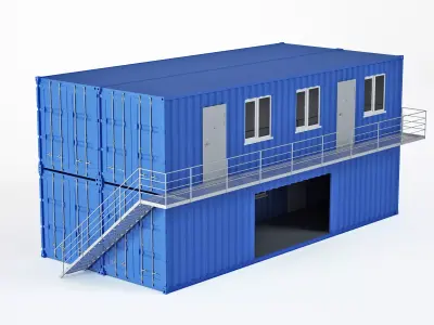 Construction container office 3D model