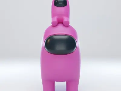 Among Us Mini Crewmate Character 3D model