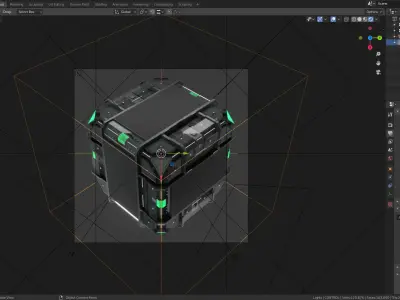 Techno Cube 3D model